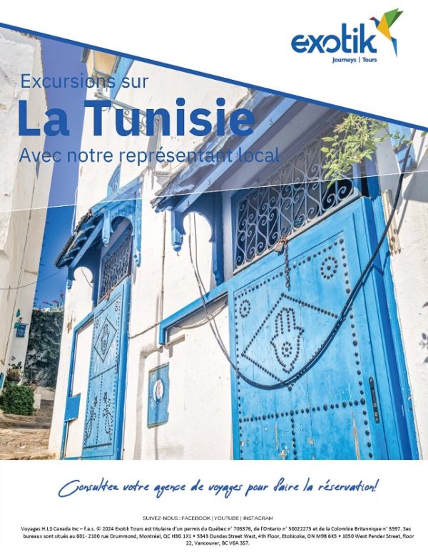 Brochure Couverture Tunisie Excursions
